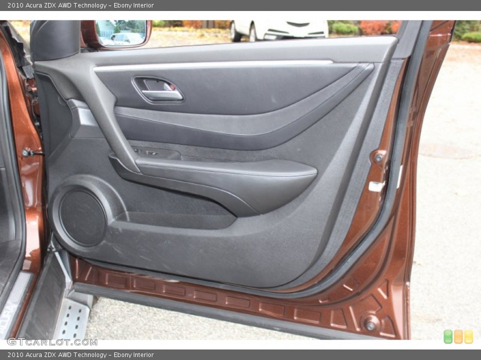 Ebony Interior Door Panel for the 2010 Acura ZDX AWD Technology #56544346
