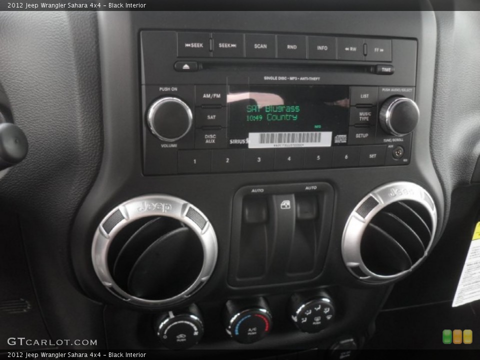 Black Interior Audio System for the 2012 Jeep Wrangler Sahara 4x4 #56546166