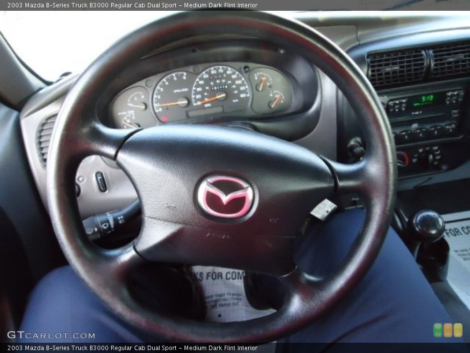 Medium Dark Flint Interior Steering Wheel for the 2003 Mazda B-Series Truck B3000 Regular Cab Dual Sport #56547556