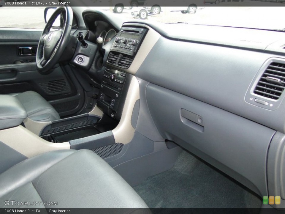 Gray Interior Dashboard for the 2008 Honda Pilot EX-L #56550268