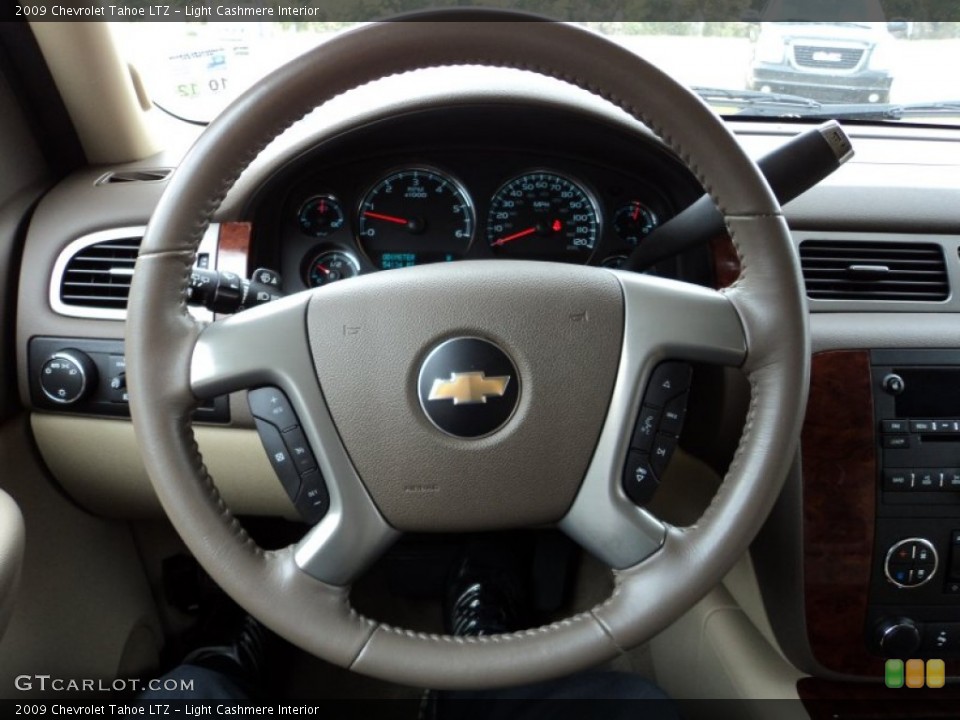 Light Cashmere Interior Steering Wheel for the 2009 Chevrolet Tahoe LTZ #56550364