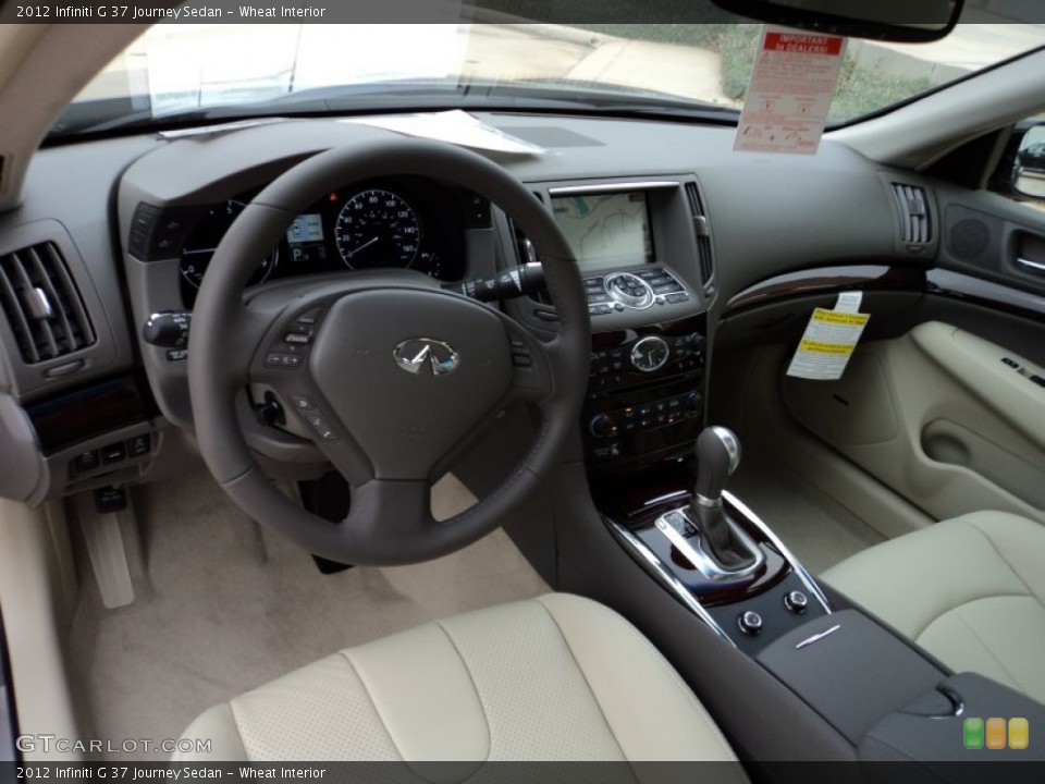Wheat Interior Prime Interior for the 2012 Infiniti G 37 Journey Sedan #56550610