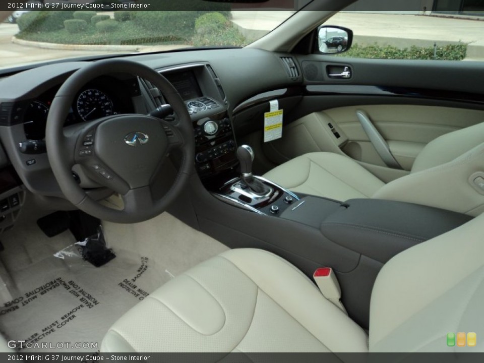 Stone Interior Prime Interior for the 2012 Infiniti G 37 Journey Coupe #56551512