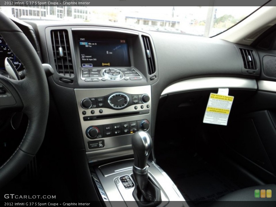Graphite Interior Controls for the 2012 Infiniti G 37 S Sport Coupe #56551703