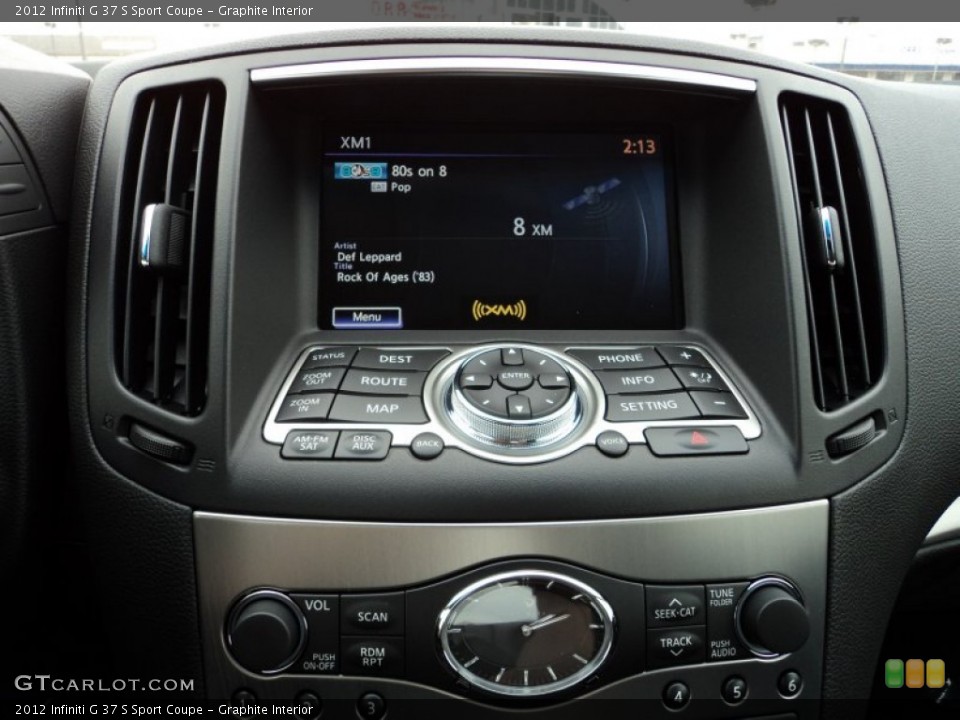 Graphite Interior Controls for the 2012 Infiniti G 37 S Sport Coupe #56551712