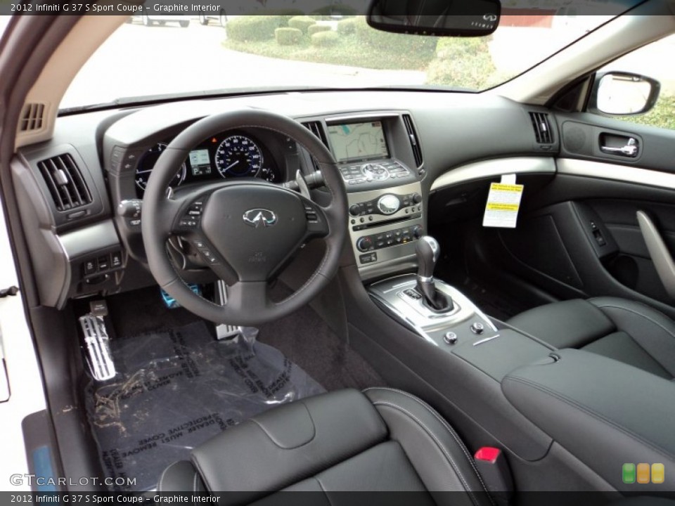 Graphite Interior Prime Interior for the 2012 Infiniti G 37 S Sport Coupe #56551771