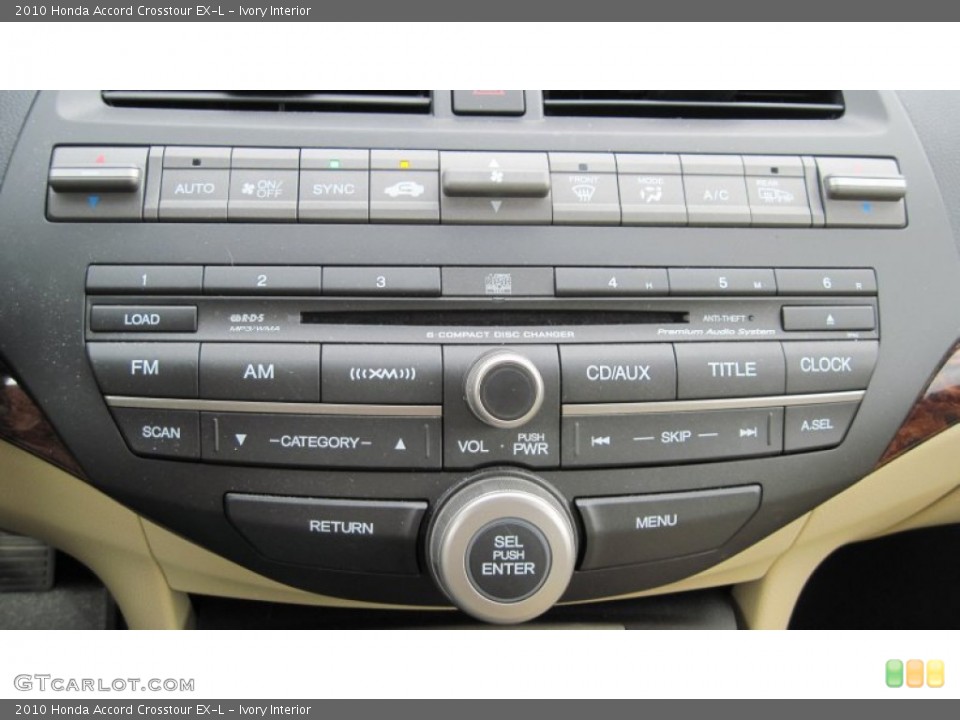 Ivory Interior Controls for the 2010 Honda Accord Crosstour EX-L #56552581
