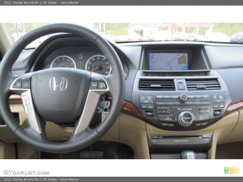 Ivory Interior Dashboard for the 2012 Honda Accord EX-L V6 Sedan #56553400