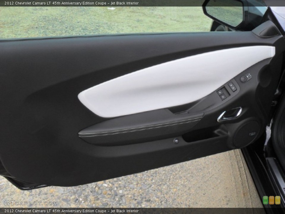 Jet Black Interior Door Panel for the 2012 Chevrolet Camaro LT 45th Anniversary Edition Coupe #56553736