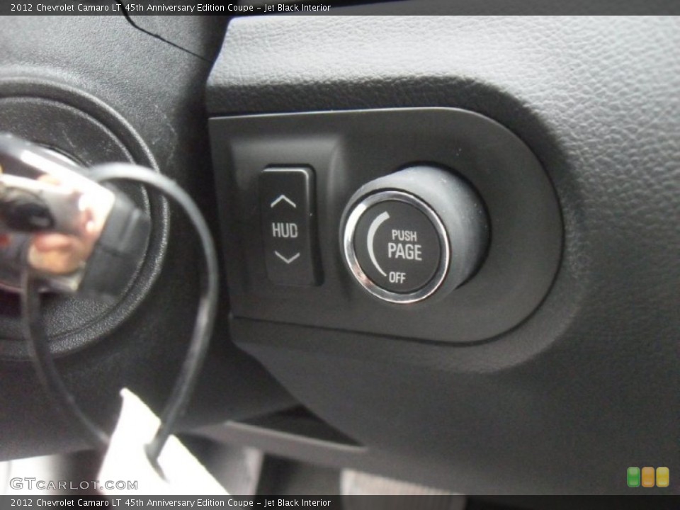 Jet Black Interior Controls for the 2012 Chevrolet Camaro LT 45th Anniversary Edition Coupe #56553763