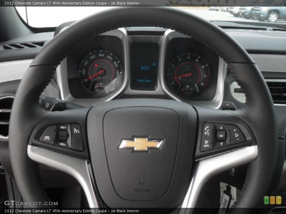 Jet Black Interior Steering Wheel for the 2012 Chevrolet Camaro LT 45th Anniversary Edition Coupe #56553790