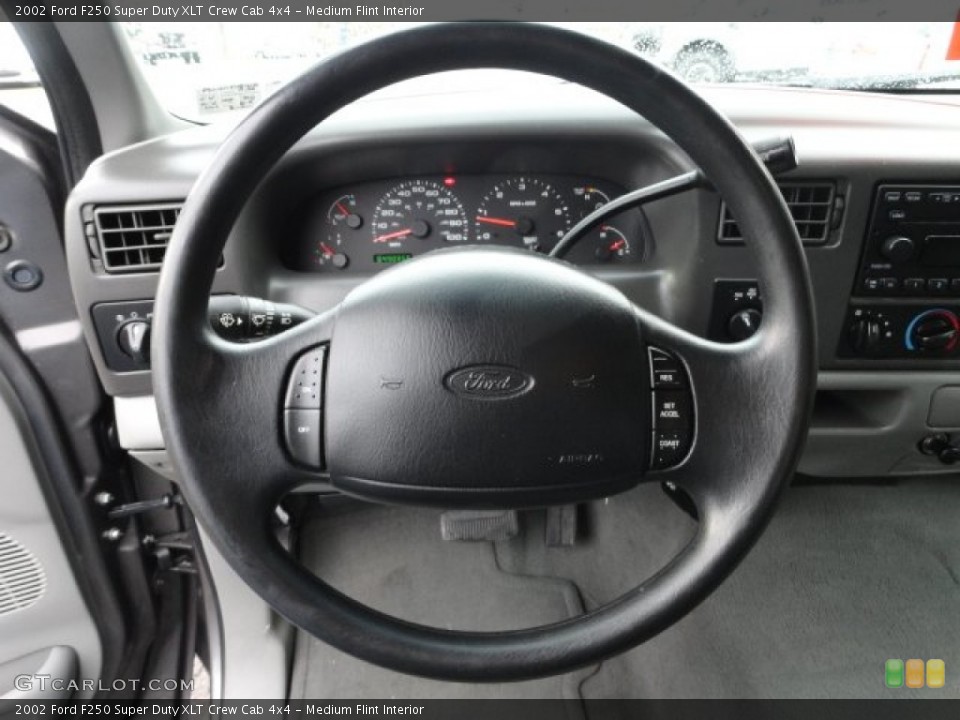 Medium Flint Interior Steering Wheel for the 2002 Ford F250 Super Duty XLT Crew Cab 4x4 #56554729