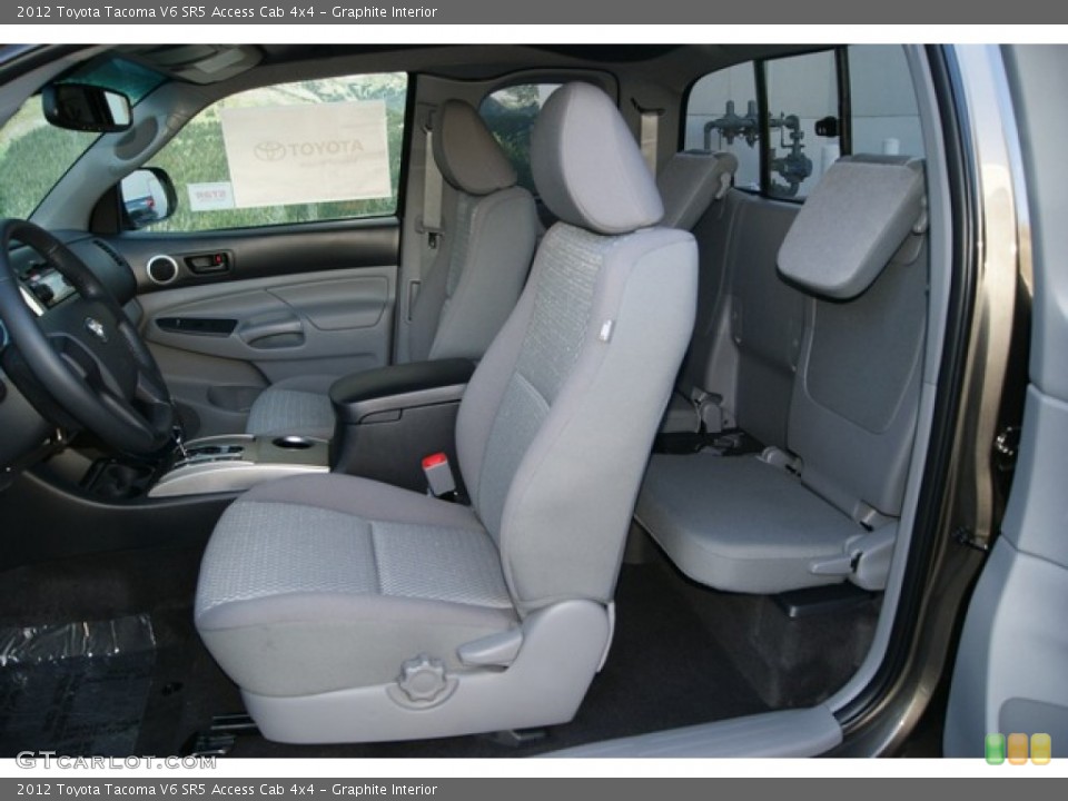 Graphite Interior Photo for the 2012 Toyota Tacoma V6 SR5 Access Cab 4x4 #56555188