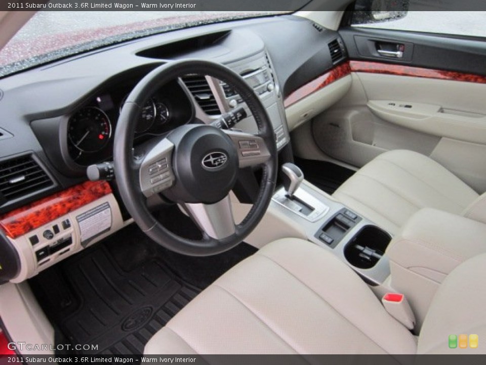 Warm Ivory Interior Prime Interior for the 2011 Subaru Outback 3.6R Limited Wagon #56555251