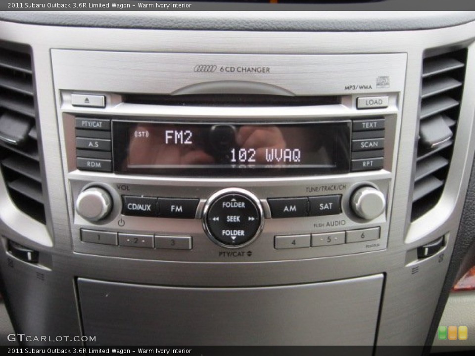 Warm Ivory Interior Audio System for the 2011 Subaru Outback 3.6R Limited Wagon #56555275