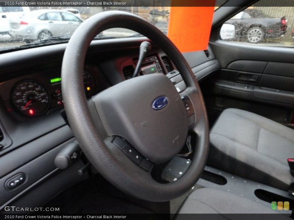 Charcoal Black Interior Steering Wheel for the 2010 Ford Crown Victoria Police Interceptor #56555503