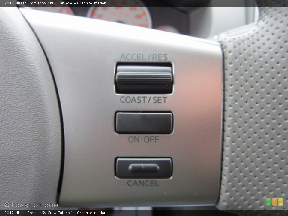 Graphite Interior Controls for the 2012 Nissan Frontier SV Crew Cab 4x4 #56555773