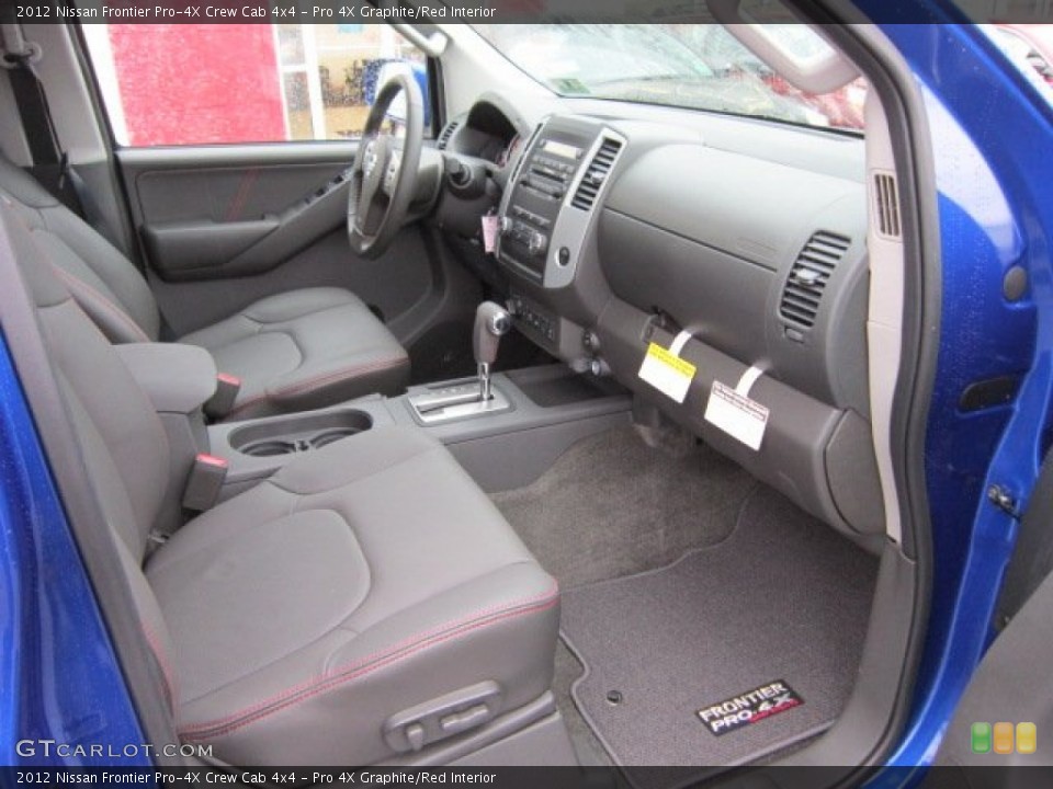 Pro 4X Graphite/Red Interior Photo for the 2012 Nissan Frontier Pro-4X Crew Cab 4x4 #56555878