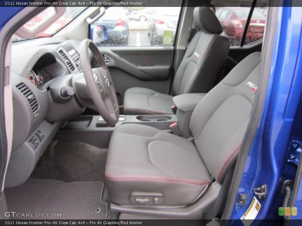 Pro 4X Graphite/Red Interior Photo for the 2012 Nissan Frontier Pro-4X Crew Cab 4x4 #56555941