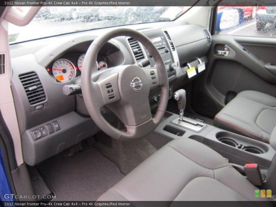 Pro 4X Graphite/Red Interior Photo for the 2012 Nissan Frontier Pro-4X Crew Cab 4x4 #56555950