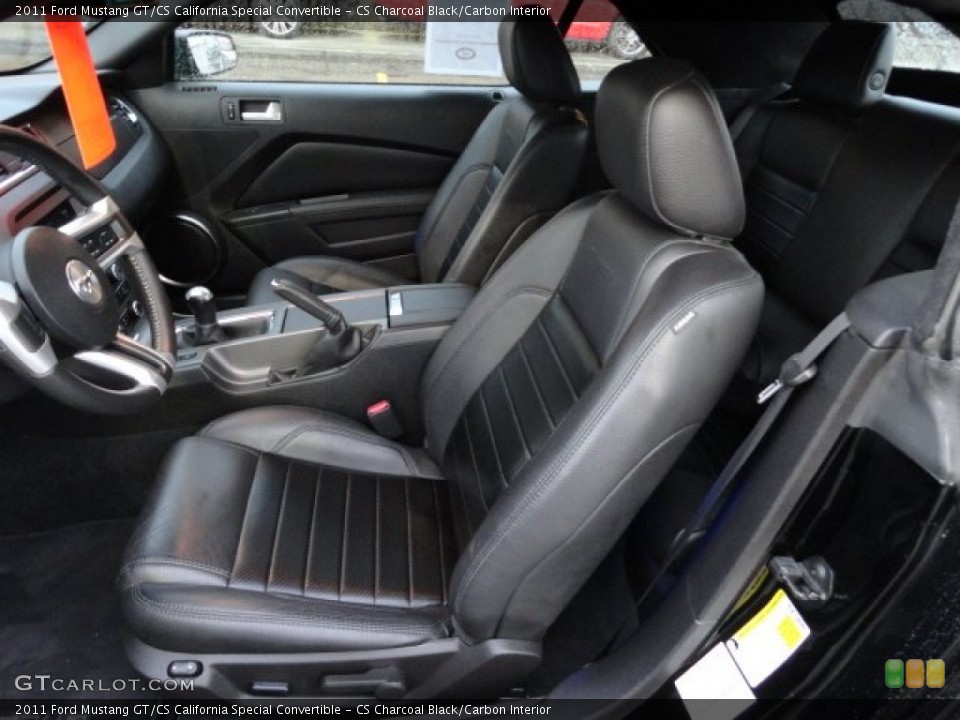 CS Charcoal Black/Carbon Interior Photo for the 2011 Ford Mustang GT/CS California Special Convertible #56556502