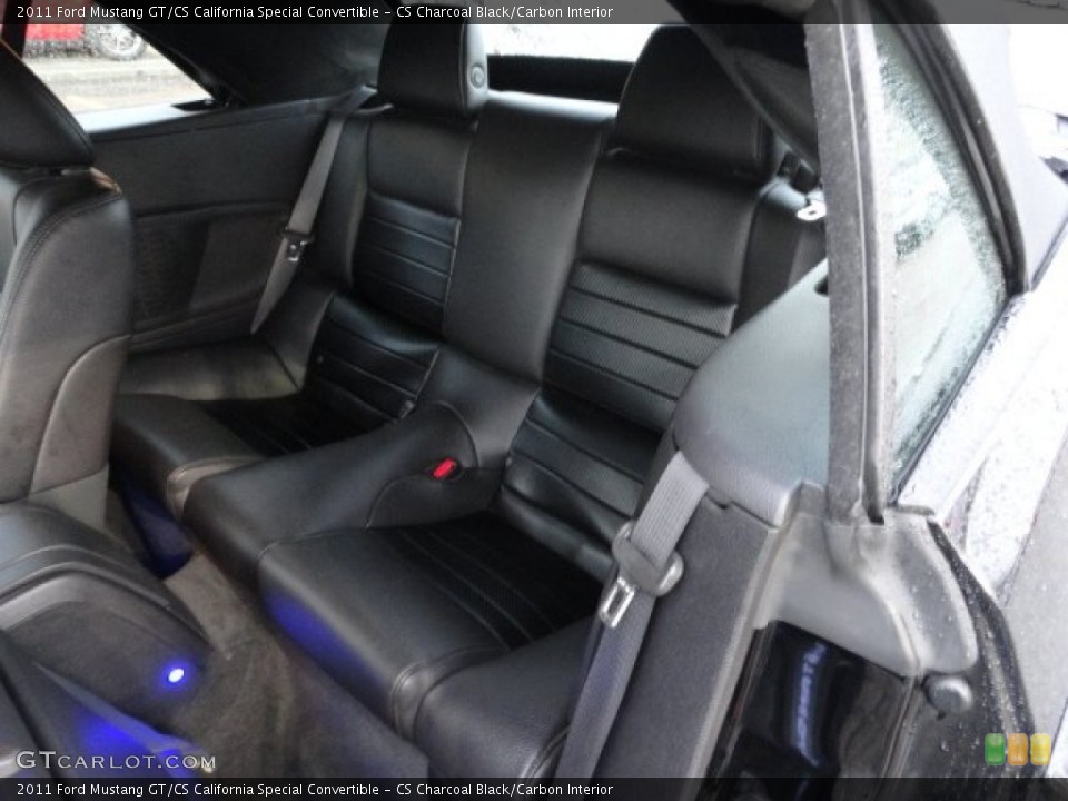 CS Charcoal Black/Carbon Interior Photo for the 2011 Ford Mustang GT/CS California Special Convertible #56556508