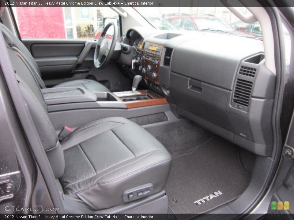 Charcoal Interior Photo for the 2012 Nissan Titan SL Heavy Metal Chrome Edition Crew Cab 4x4 #56556808