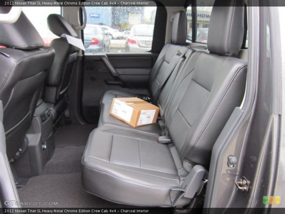 Charcoal Interior Photo for the 2012 Nissan Titan SL Heavy Metal Chrome Edition Crew Cab 4x4 #56556844