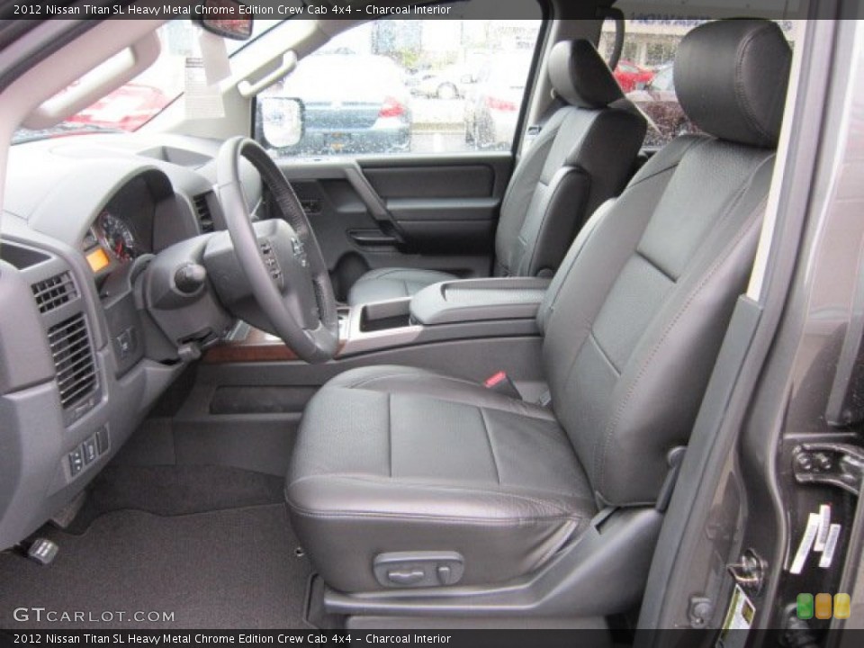 Charcoal Interior Photo for the 2012 Nissan Titan SL Heavy Metal Chrome Edition Crew Cab 4x4 #56556853