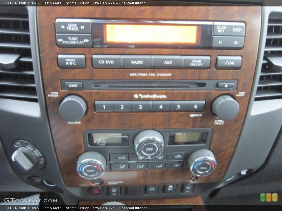 Charcoal Interior Controls for the 2012 Nissan Titan SL Heavy Metal Chrome Edition Crew Cab 4x4 #56556883