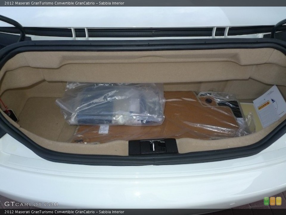 Sabbia Interior Trunk for the 2012 Maserati GranTurismo Convertible GranCabrio #56558473