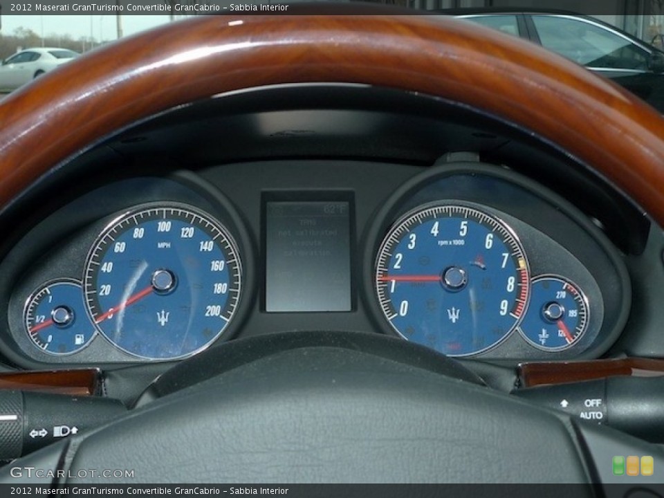 Sabbia Interior Gauges for the 2012 Maserati GranTurismo Convertible GranCabrio #56558599