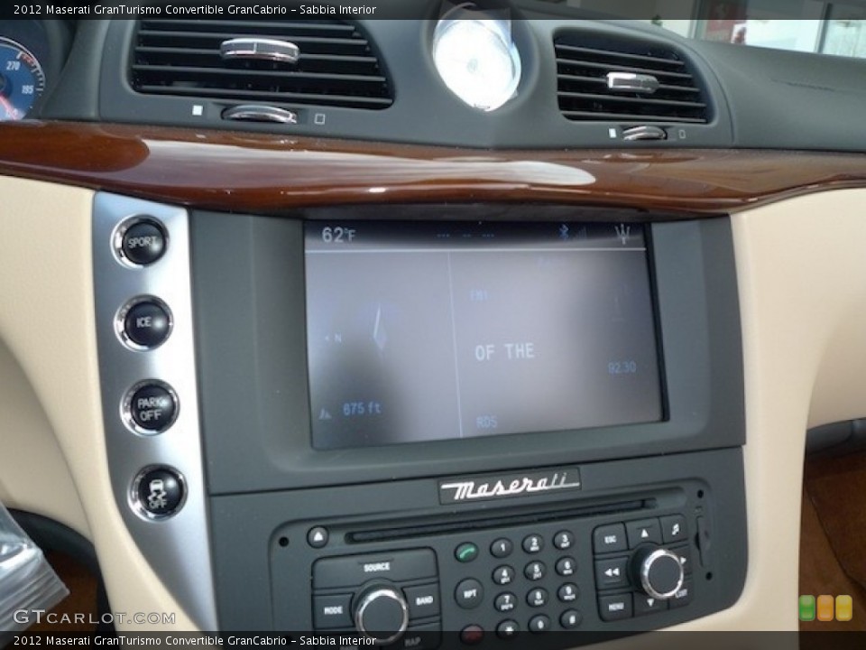 Sabbia Interior Controls for the 2012 Maserati GranTurismo Convertible GranCabrio #56558626