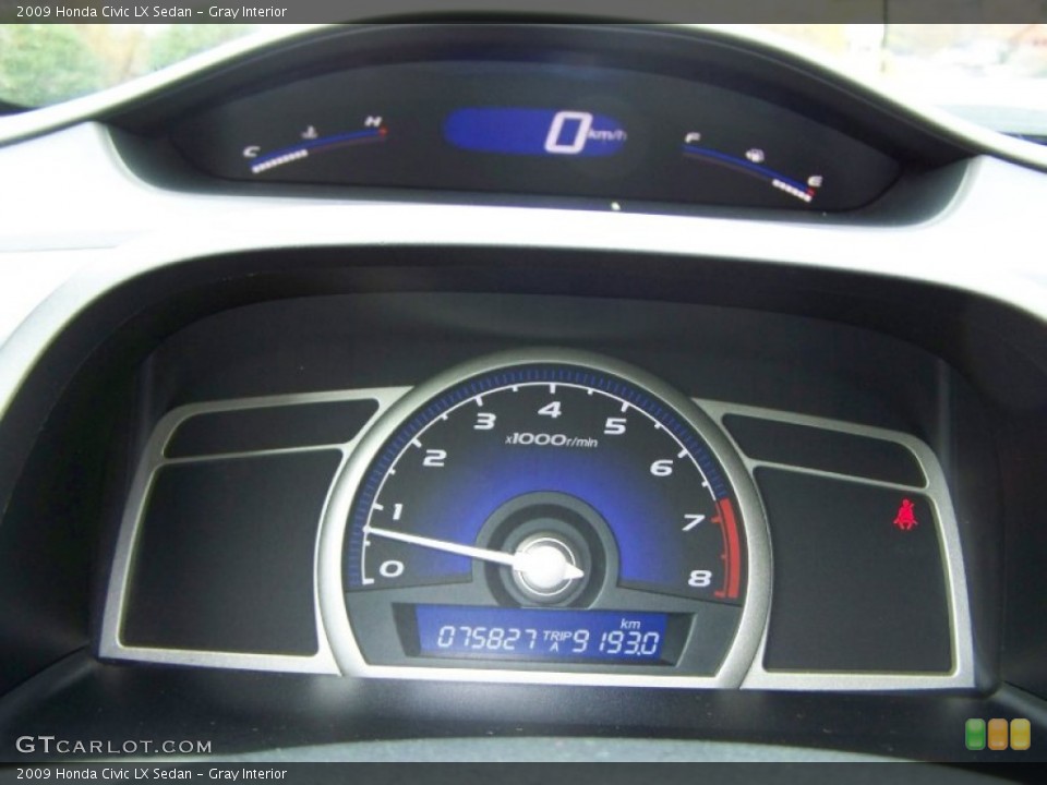 Gray Interior Gauges for the 2009 Honda Civic LX Sedan #56558824