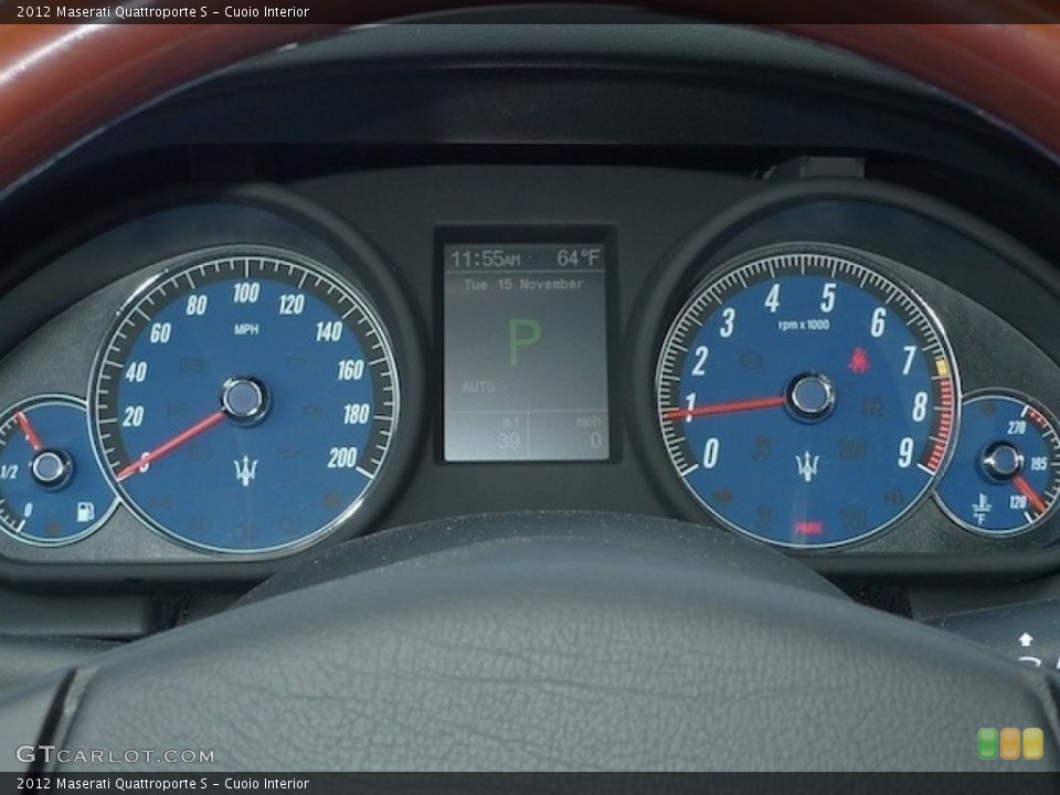 Cuoio Interior Gauges for the 2012 Maserati Quattroporte S #56558873