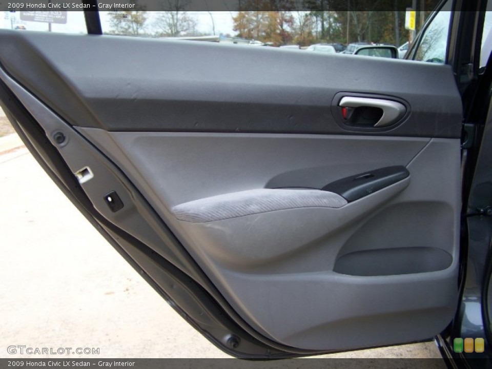 Gray Interior Door Panel for the 2009 Honda Civic LX Sedan #56558947