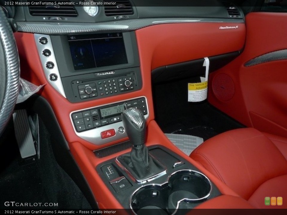 Rosso Corallo Interior Controls for the 2012 Maserati GranTurismo S Automatic #56559199