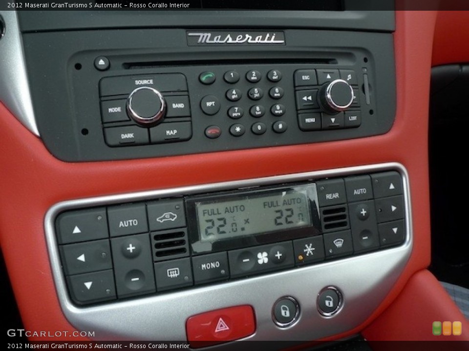 Rosso Corallo Interior Controls for the 2012 Maserati GranTurismo S Automatic #56559217