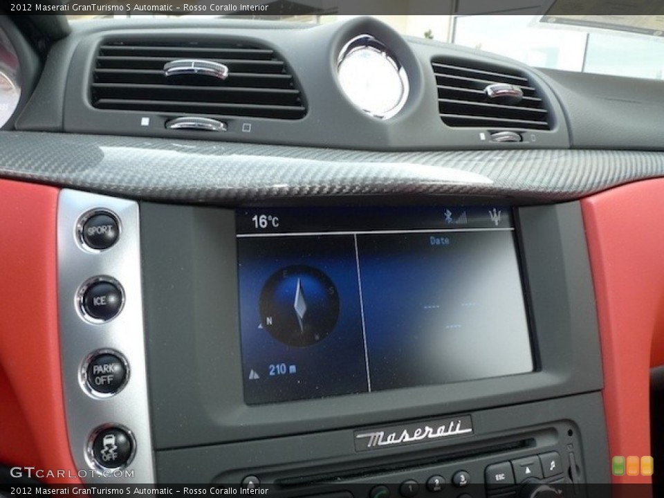 Rosso Corallo Interior Controls for the 2012 Maserati GranTurismo S Automatic #56559228