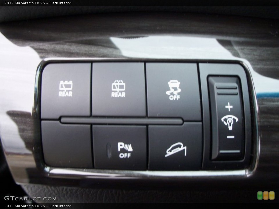 Black Interior Controls for the 2012 Kia Sorento EX V6 #56559583