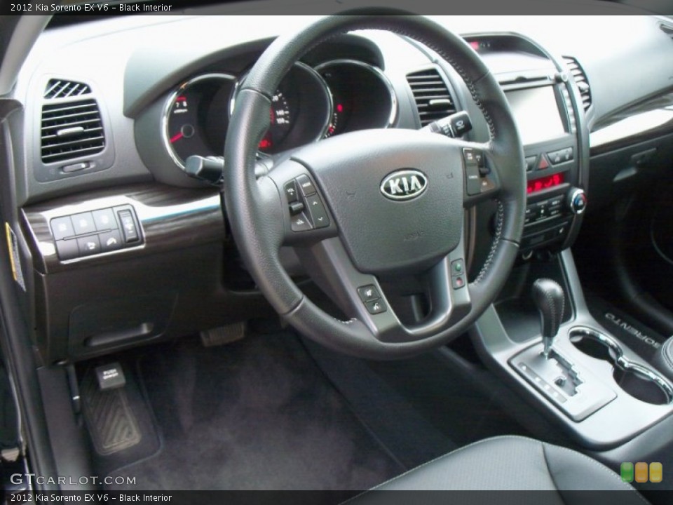 Black Interior Dashboard for the 2012 Kia Sorento EX V6 #56559607