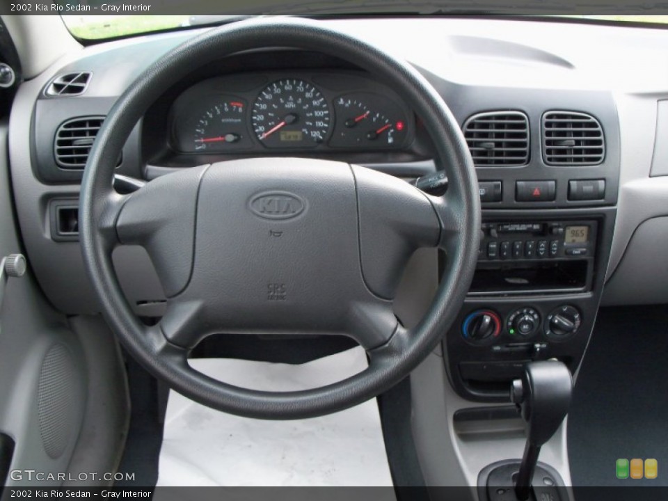 Gray Interior Dashboard for the 2002 Kia Rio Sedan #56559688