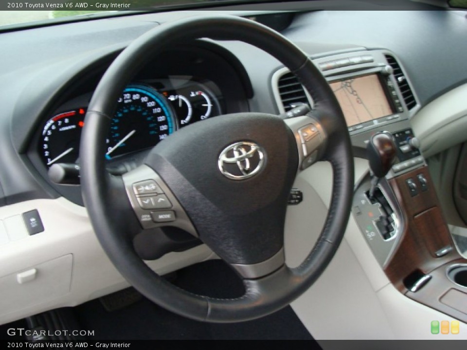Gray Interior Steering Wheel for the 2010 Toyota Venza V6 AWD #56559934