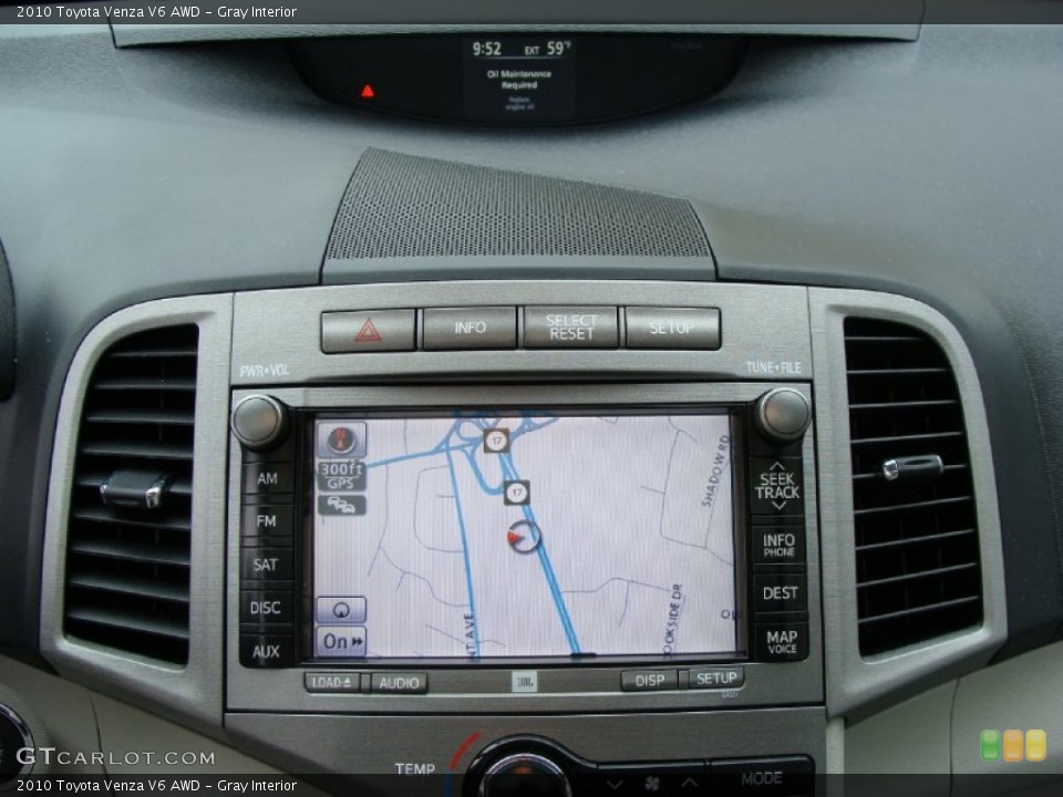 Gray Interior Navigation for the 2010 Toyota Venza V6 AWD #56559940