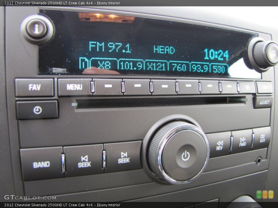Ebony Interior Audio System for the 2012 Chevrolet Silverado 2500HD LT Crew Cab 4x4 #56562092