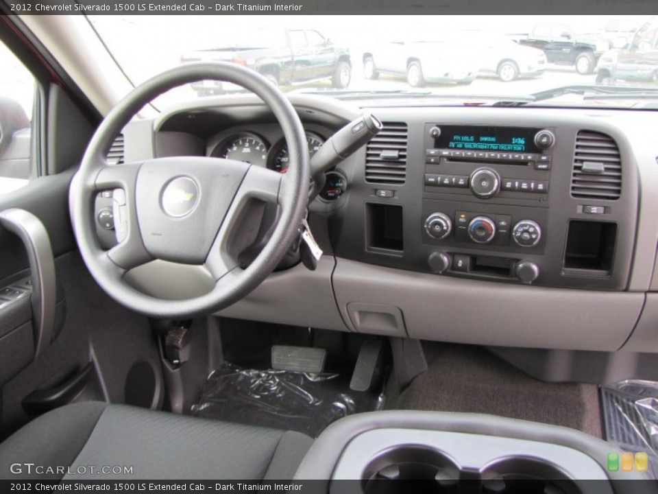Dark Titanium Interior Dashboard for the 2012 Chevrolet Silverado 1500 LS Extended Cab #56562242
