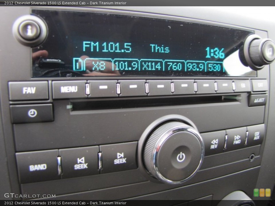 Dark Titanium Interior Audio System for the 2012 Chevrolet Silverado 1500 LS Extended Cab #56562248