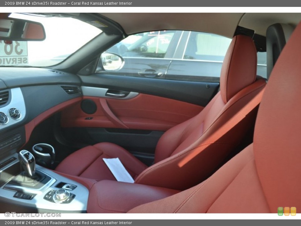 Coral Red Kansas Leather Interior Photo for the 2009 BMW Z4 sDrive35i Roadster #56562776