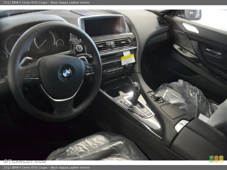 Black Nappa Leather Interior Dashboard for the 2012 BMW 6 Series 650i Coupe #56562935
