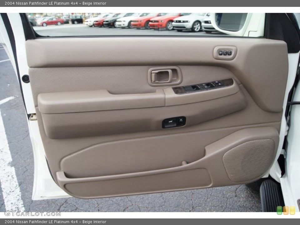 Beige Interior Door Panel for the 2004 Nissan Pathfinder LE Platinum 4x4 #56566283